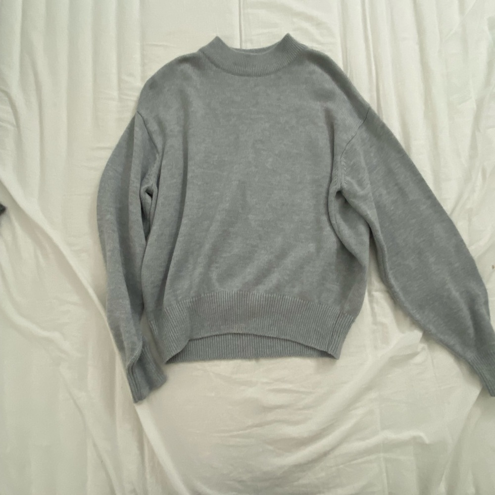 H&M Soft Gray Cowl Neck Sweater